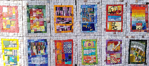 Variations Rectangulaires Narbonne commande privée mosaique création vente décoration