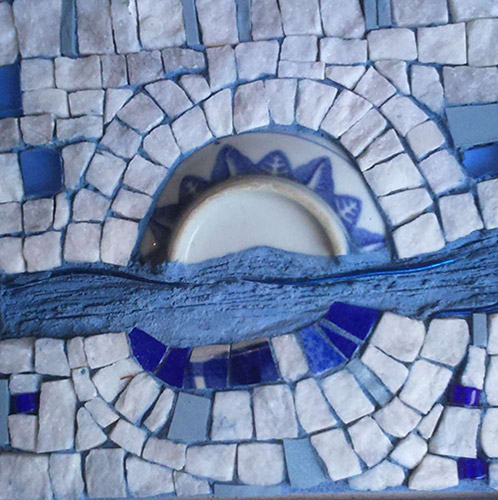 serie bleues 2 mosaique création vente décoration