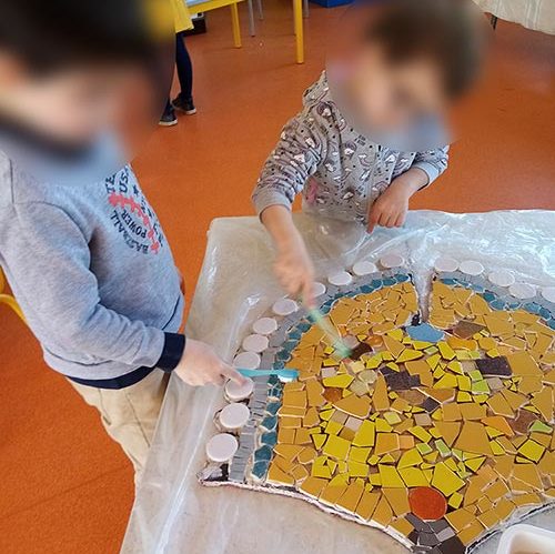 fabrication Mosaique Enfant Maternelle