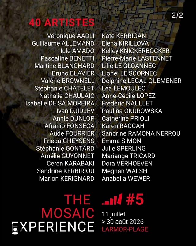 Mosaic Expérience 2026 exposition Larmor-plage 56