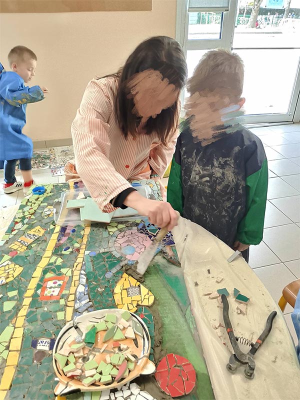 Mosaïque École Saint Lyphard 44 atelier9